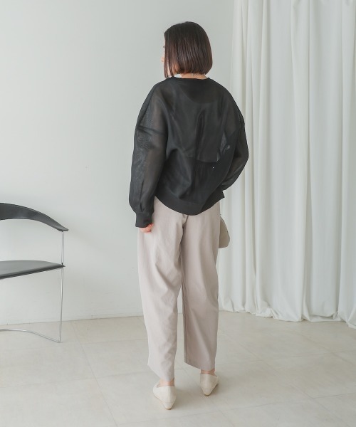 Bou Jeloud（ブージュルード）の「クリアダンボールプルオーバー（Tシャツ/カットソー・レディース・ホワイト/ブラック・FREE）」の10枚目の写真