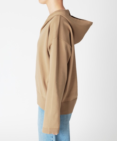 BARNYARDSTORM（バンヤードストーム）の「BARNYARDSTORM / スキッパーフーディーニットパーカー / ハンドウォッシャブル（パーカー・レディース・ベージュ/ホワイト・FREE）」の21枚目の写真