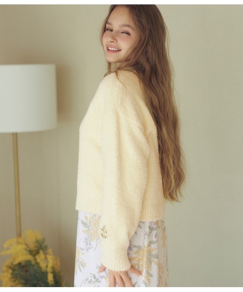 ホイップリーVネックカーデ（その他ルームウェア）｜PEACH JOHN
