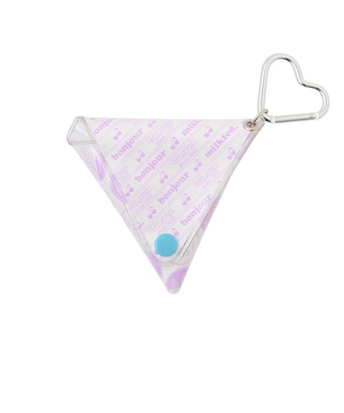 MILKFED.（ミルクフェド）の「CHERRIES PRINT PVC TRIANGULAR CASE（コインケース・レディース・ピンク/レッド/パープル・ONE SIZE）」の2枚目の写真