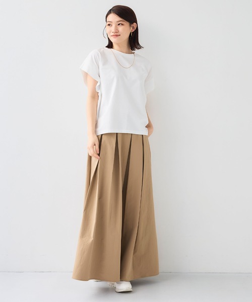 CROSS FUNCTION（クロスファンクション）の「《汗染み防止》正解 ゆるシルエットフレンチプルオーバー【CF/クロスファンクション】（Tシャツ/カットソー・レディース・ミント/オフホワイト/ライトグレー/ブラック・M/LL/L）」の14枚目の写真