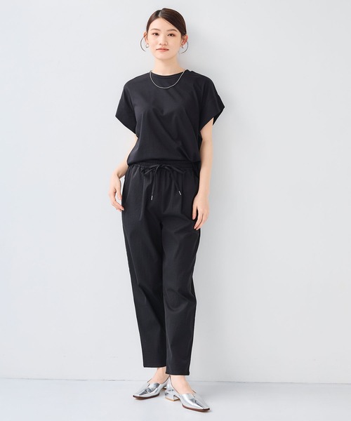 CROSS FUNCTION（クロスファンクション）の「《汗染み防止》正解 ゆるシルエットフレンチプルオーバー【CF/クロスファンクション】（Tシャツ/カットソー・レディース・ミント/オフホワイト/ライトグレー/ブラック・M/LL/L）」の22枚目の写真