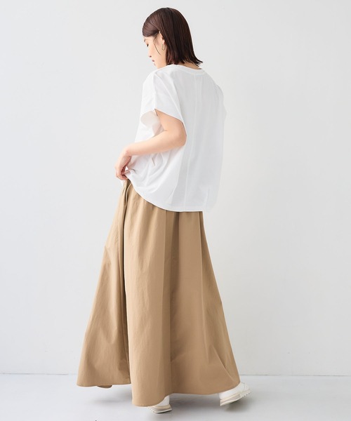 CROSS FUNCTION（クロスファンクション）の「《汗染み防止》正解 ゆるシルエットフレンチプルオーバー【CF/クロスファンクション】（Tシャツ/カットソー・レディース・ミント/オフホワイト/ライトグレー/ブラック・M/LL/L）」の18枚目の写真