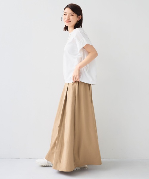 CROSS FUNCTION（クロスファンクション）の「《汗染み防止》正解 ゆるシルエットフレンチプルオーバー【CF/クロスファンクション】（Tシャツ/カットソー・レディース・ミント/オフホワイト/ライトグレー/ブラック・M/LL/L）」の16枚目の写真