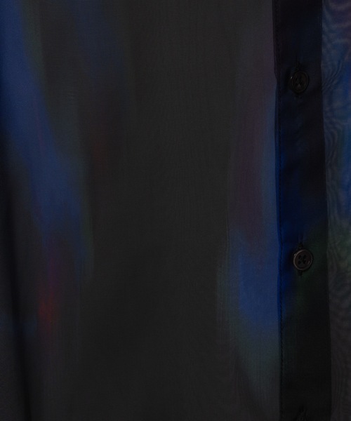 PHILTHEORY（フィルセオリー）の「Sheer graphic shirts/シアーグラフィックシャツ（シャツ/ブラウス・メンズ・グリーン/ブラック・1/2/3）」の16枚目の写真