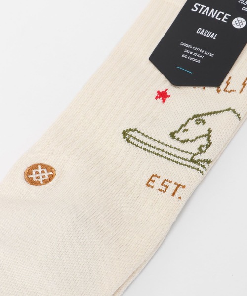 STANCE（スタンス）の「STANCE SOCKS　CALIFORNIA REPUBLIC 2 +（ソックス/靴下・メンズ・オフホワイト・LARGE）」の10枚目の写真