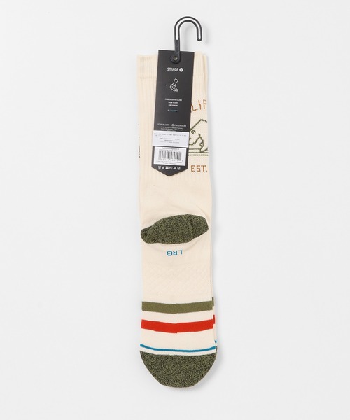 STANCE（スタンス）の「STANCE SOCKS　CALIFORNIA REPUBLIC 2 +（ソックス/靴下・メンズ・オフホワイト・LARGE）」の3枚目の写真