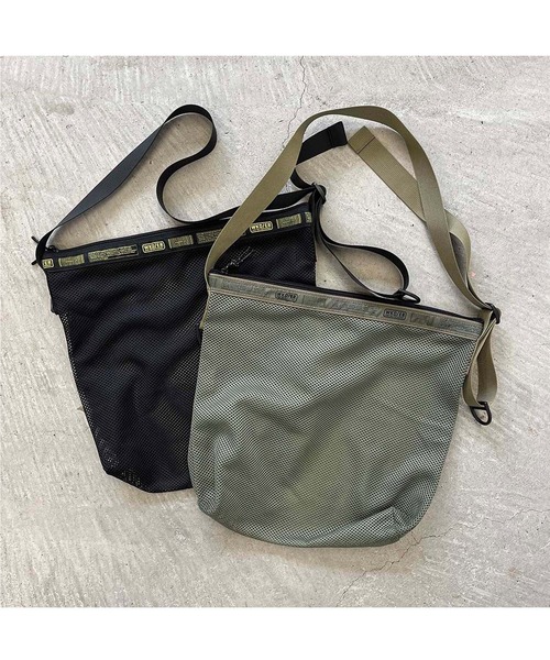 WEEKEND(ER)(ウィークエンダー)の「【WEEKEND(ER)】WKDMESH SHOULDER(ショルダーバッグ・メンズ・ブラック/グレー/オリーブ/フレッシュイエロー・FREE)」の5枚目の写真