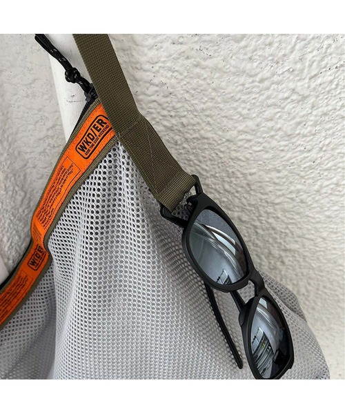 WEEKEND(ER)(ウィークエンダー)の「【WEEKEND(ER)】WKDMESH SHOULDER(ショルダーバッグ・メンズ・ブラック/グレー/オリーブ/フレッシュイエロー・FREE)」の8枚目の写真