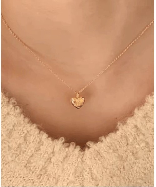 LAUTRE COTE(ロウトレコウト)の「ステンレスチェーンハートネックレス(ネックレス・レディース・ゴールド/シルバー・FREE)」の1枚目の写真