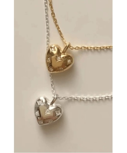 LAUTRE COTE(ロウトレコウト)の「ステンレスチェーンハートネックレス(ネックレス・レディース・ゴールド/シルバー・FREE)」の3枚目の写真