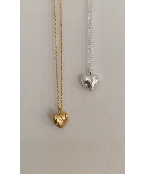 LAUTRE COTE(ロウトレコウト)の「ステンレスチェーンハートネックレス(ネックレス・レディース・ゴールド/シルバー・FREE)」の4枚目の写真