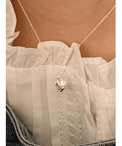 LAUTRE COTE(ロウトレコウト)の「ステンレスチェーンハートネックレス(ネックレス・レディース・ゴールド/シルバー・FREE)」の5枚目の写真