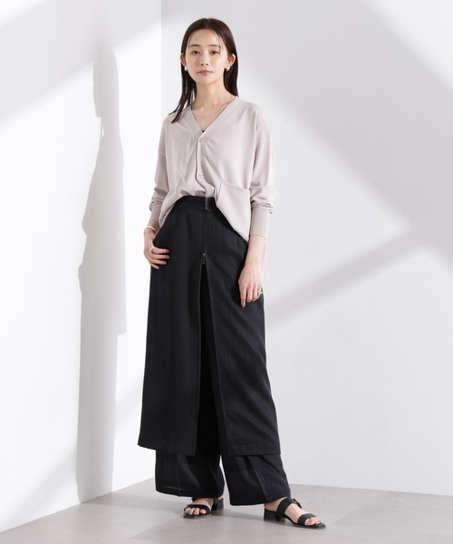 NANO universe（ナノユニバース）の「洗濯機洗い可UVカット接触冷感Vネックカーディガン（カーディガン/ボレロ・レディース・レッド/ダークネイビー/グレー系その他4・FREE）」の20枚目の写真