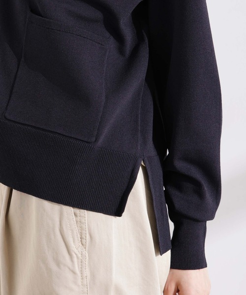 NANO universe（ナノユニバース）の「洗濯機洗い可UVカット接触冷感Vネックカーディガン（カーディガン/ボレロ・レディース・レッド/ダークネイビー/グレー系その他4・FREE）」の12枚目の写真