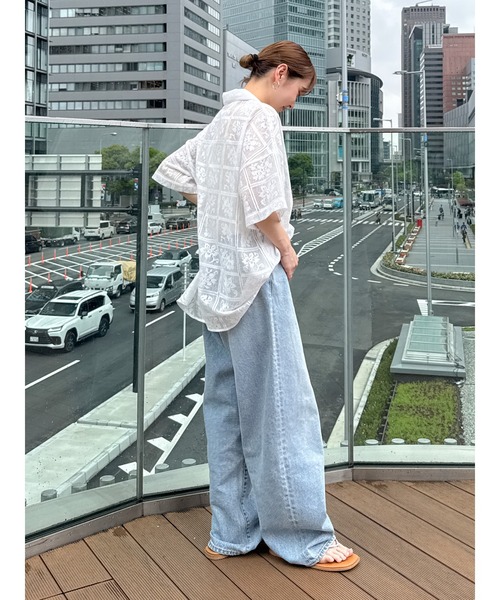 セール】ルーズフィットテーパードデニム（デニムパンツ