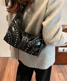 2WAYリベットショルダーバッグ