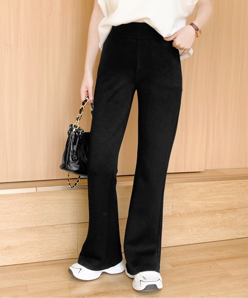 セール】選べる丈 フレアレギパン ストレッチ もっちり素材（その他