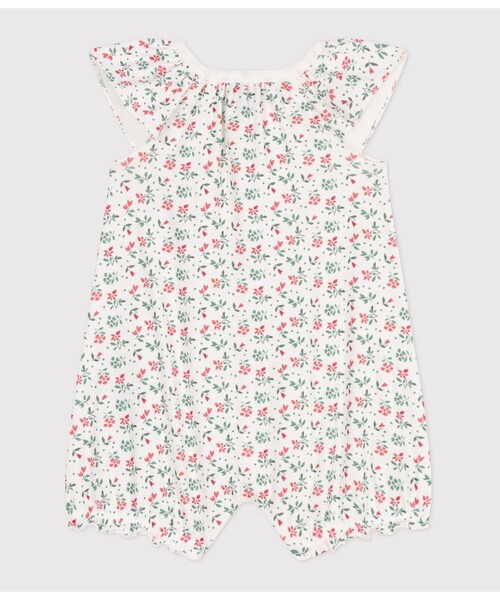 PETIT BATEAU(プチバトー)の「ショートロンパース(ロンパース・キッズ・ホワイト系その他・3MONTH/6MONTH/12MONTH)」の5枚目の写真