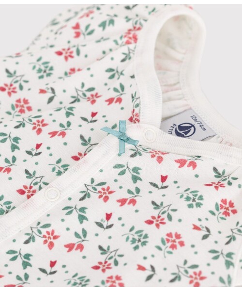 PETIT BATEAU(プチバトー)の「ショートロンパース(ロンパース・キッズ・ホワイト系その他・3MONTH/6MONTH/12MONTH)」の6枚目の写真