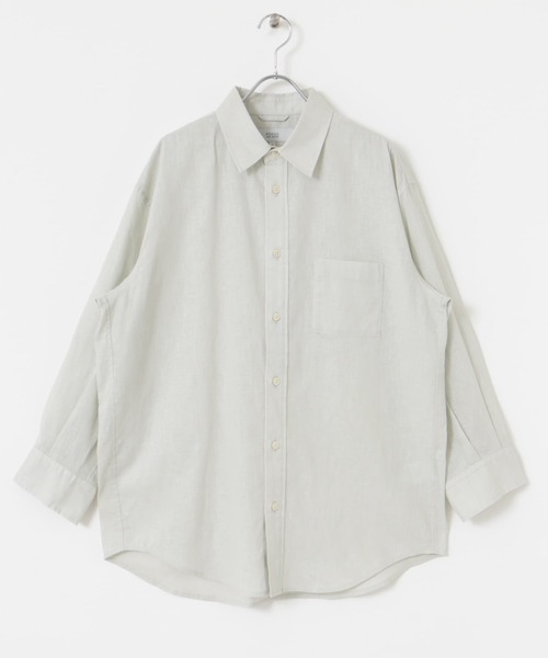 URBAN RESEARCH ROSSO MEN（アーバンリサーチロッソメン）の「『XLサイズあり』リラックスコットンリネン7分袖シャツ（シャツ/ブラウス・メンズ・ブルー/ネイビー/ベージュ/ブルー系その他/ホワイト/ベージュ系その他・SMALL/MEDIUM/LARGE/X-LARGE）」の11枚目の写真