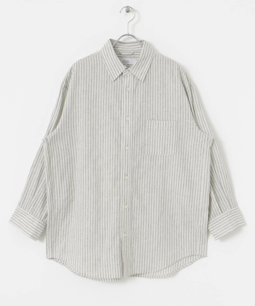 URBAN RESEARCH ROSSO MEN（アーバンリサーチロッソメン）の「『XLサイズあり』リラックスコットンリネン7分袖シャツ（シャツ/ブラウス・メンズ・ブルー/ネイビー/ベージュ/ブルー系その他/ホワイト/ベージュ系その他・SMALL/MEDIUM/LARGE/X-LARGE）」の13枚目の写真