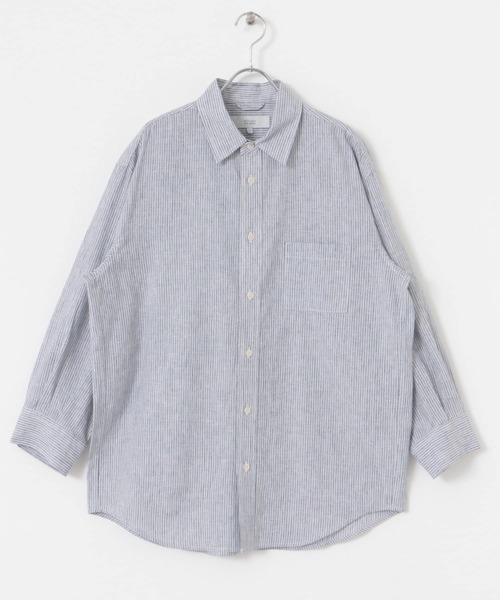 URBAN RESEARCH ROSSO MEN（アーバンリサーチロッソメン）の「『XLサイズあり』リラックスコットンリネン7分袖シャツ（シャツ/ブラウス・メンズ・ブルー/ネイビー/ベージュ/ブルー系その他/ホワイト/ベージュ系その他・SMALL/MEDIUM/LARGE/X-LARGE）」の15枚目の写真