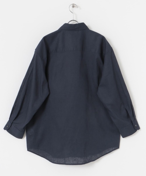 URBAN RESEARCH ROSSO MEN（アーバンリサーチロッソメン）の「『XLサイズあり』リラックスコットンリネン7分袖シャツ（シャツ/ブラウス・メンズ・ブルー/ネイビー/ベージュ/ブルー系その他/ホワイト/ベージュ系その他・SMALL/MEDIUM/LARGE/X-LARGE）」の17枚目の写真