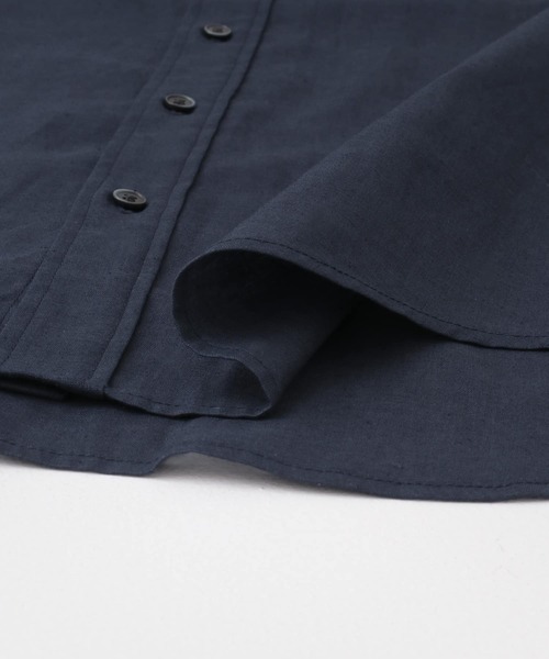 URBAN RESEARCH ROSSO MEN（アーバンリサーチロッソメン）の「『XLサイズあり』リラックスコットンリネン7分袖シャツ（シャツ/ブラウス・メンズ・ブルー/ネイビー/ベージュ/ブルー系その他/ホワイト/ベージュ系その他・SMALL/MEDIUM/LARGE/X-LARGE）」の18枚目の写真