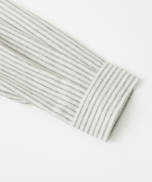 URBAN RESEARCH ROSSO MEN（アーバンリサーチロッソメン）の「『XLサイズあり』リラックスコットンリネン7分袖シャツ（シャツ/ブラウス・メンズ・ブルー/ネイビー/ベージュ/ブルー系その他/ホワイト/ベージュ系その他・SMALL/MEDIUM/LARGE/X-LARGE）」の21枚目の写真