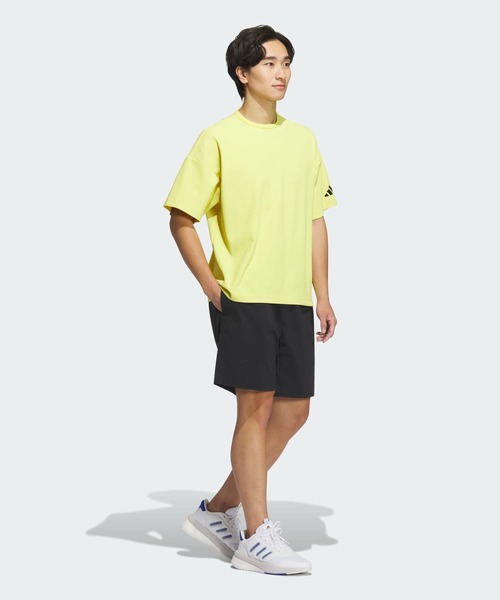 レターロゴ ワッフル Tシャツ 半袖 ルーズ トップス 2色 hr9565 セール】ルーズフィット ワッフルファブリック 半袖Tシャツ