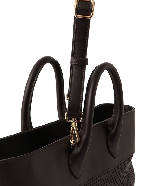SALON adam et rope'（サロン アダム エ ロペ）の「【BRENTELLA（ブレンテッラ）】2WAYパンチングトート（トートバッグ・レディース・ダークブラウン/ブラック・FREE）」の10枚目の写真