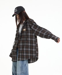 FreeZone（フリーゾーン）の「【新色展開】フーディー ヴィンテージライク チェックシャツ（シャツ/ブラウス）」