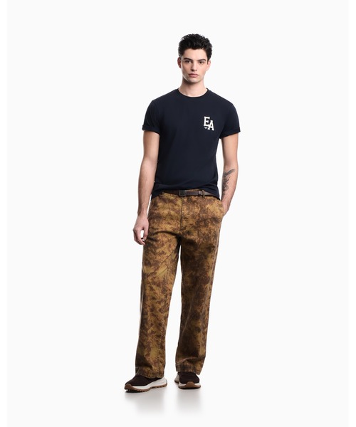 EMPORIO ARMANI(エンポリオアルマーニ)の「【エンポリオ アルマーニ】ASV Eagle Club Tシャツ オーガニックジャージー プリント(Tシャツ/カットソー・メンズ・ブラウン/ミント/ホワイト/ネイビー×ホワイト・LARGE/MEDIUM/SMALL/X-LARGE/X-SMALL/XX-LARGE)」の8枚目の写真