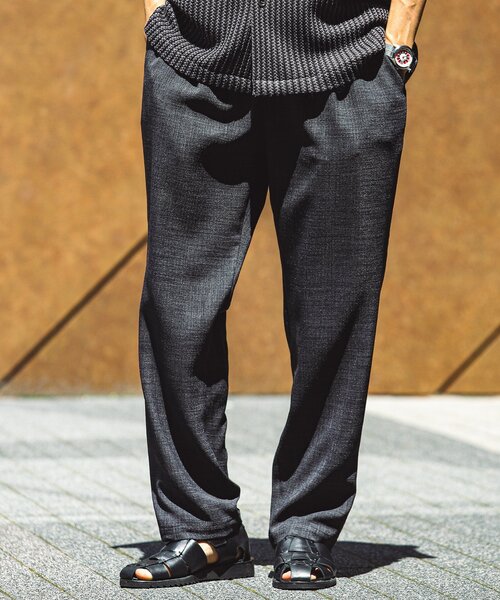 JOURNAL STANDARD relume(ジャーナルスタンダード レリューム)の「TECH CANVAS イージーパンツ(セットアップ着用可)(スラックス・メンズ・ブラック/アイボリー/クリアブルー/ライトグレー・SMALL/MEDIUM/LARGE)」の9枚目の写真