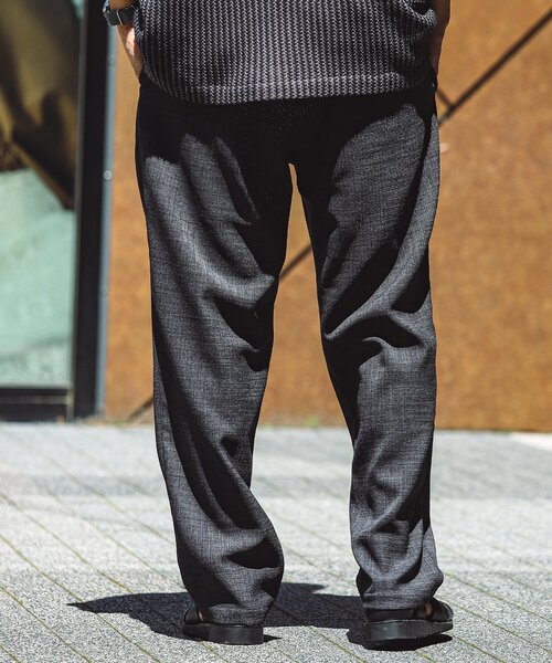 JOURNAL STANDARD relume(ジャーナルスタンダード レリューム)の「TECH CANVAS イージーパンツ(セットアップ着用可)(スラックス・メンズ・ブラック/アイボリー/クリアブルー/ライトグレー・SMALL/MEDIUM/LARGE)」の12枚目の写真