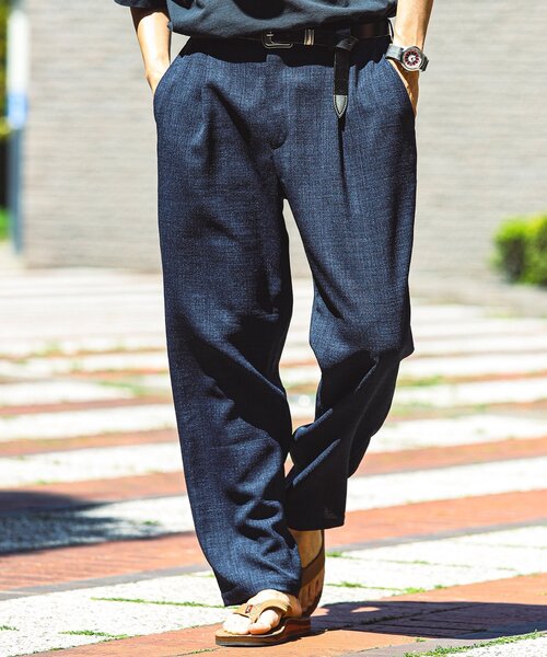 JOURNAL STANDARD relume(ジャーナルスタンダード レリューム)の「TECH CANVAS イージーパンツ(セットアップ着用可)(スラックス・メンズ・ブラック/アイボリー/クリアブルー/ライトグレー・SMALL/MEDIUM/LARGE)」の18枚目の写真