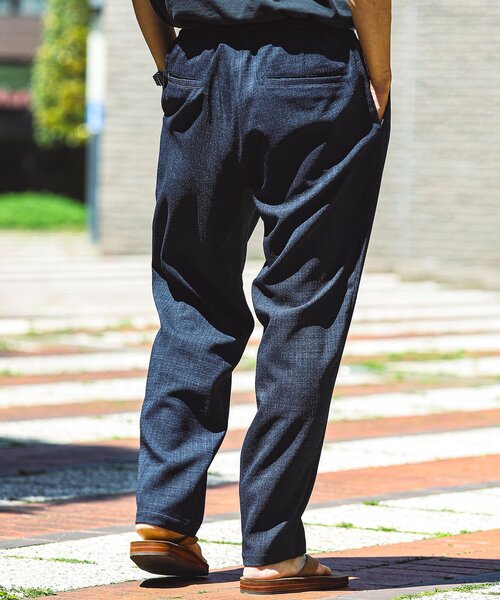 JOURNAL STANDARD relume(ジャーナルスタンダード レリューム)の「TECH CANVAS イージーパンツ(セットアップ着用可)(スラックス・メンズ・ブラック/アイボリー/クリアブルー/ライトグレー・SMALL/MEDIUM/LARGE)」の20枚目の写真