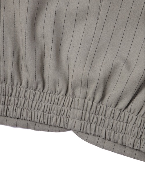 Noen（ノエン）の「ショートリブストライプジャケット（テーラードジャケット・メンズ・ブラック/グレー・MEDIUM/LARGE）」の16枚目の写真
