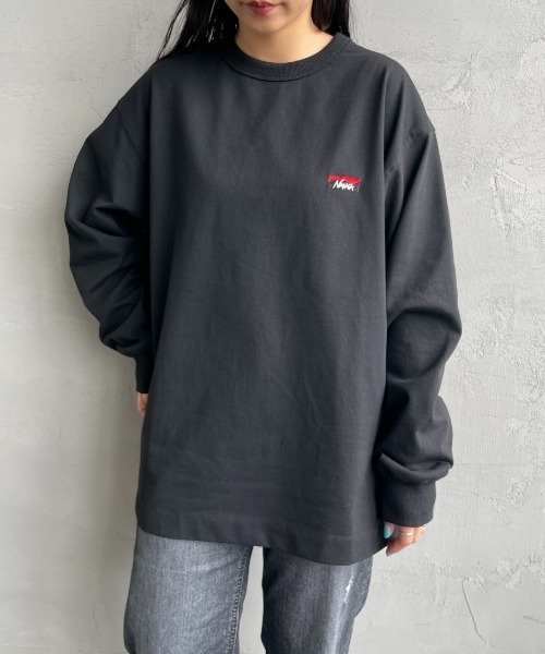 tシャツ 「NANGA/ナンガ」 ワンポイントボックスロゴ ロングスリーブTシャツ レディース メンズ ナンガ NY ボックスロゴ ロングスリーブTシャツ – NANGA ONLINE SHOP