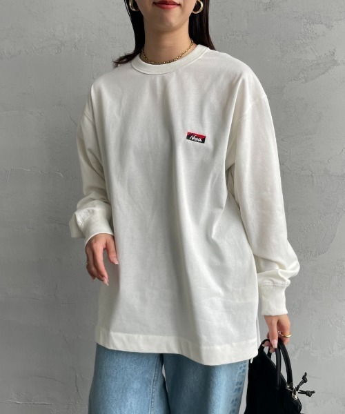 重點方塊LOGO長袖T恤