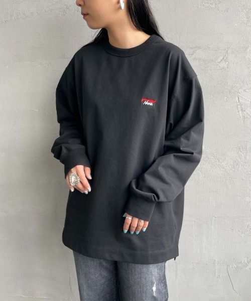 NANGA/ナンガ] ワンポイントボックスロゴ ロングスリーブTシャツ