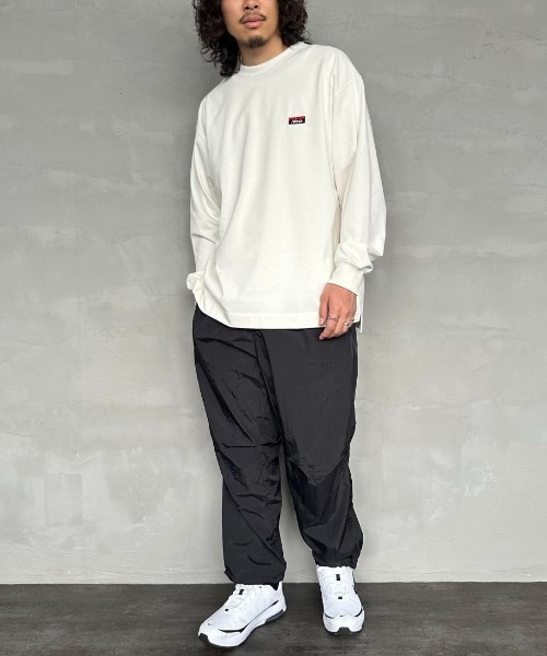 NANGA/ナンガ] ワンポイントボックスロゴ ロングスリーブTシャツ