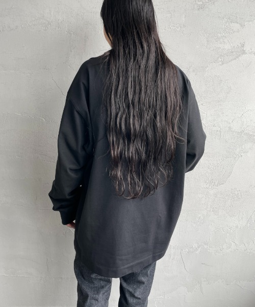 NANGA/ナンガ] ワンポイントボックスロゴ ロングスリーブTシャツ