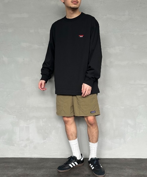 NANGA（ナンガ）の「[NANGA/ナンガ] ワンポイントボックスロゴ ロングスリーブTシャツ（Tシャツ/カットソー・レディース・ホワイト/ピンク/ブラック/ネイビー・M/L/S）」の10枚目の写真