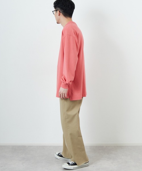 NANGA/ナンガ] ワンポイントボックスロゴ ロングスリーブTシャツ