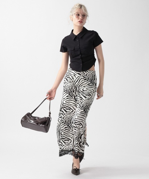 FOREVER 21(フォーエバー トゥエンティーワン)の「【2025SS】アニマルIラインスカート(スカート・レディース・ゼブラ/レオパード・SMALL/MEDIUM)」の6枚目の写真