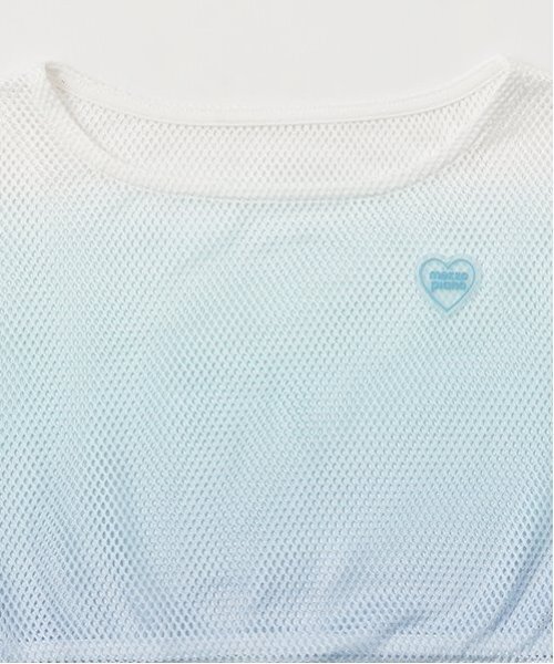 メゾピアノ新品新作タグ付きグラデーションメッシュレイヤード半袖Tシャツセット mezzo piano tシャツ グラデーションメッシュレイヤード半袖T