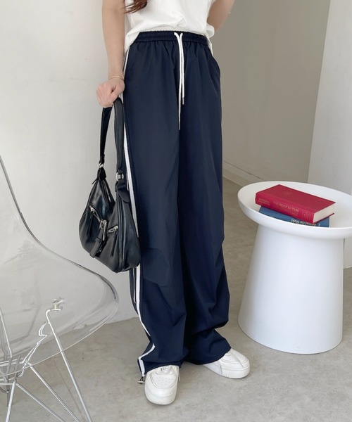 Good Riddance(グッドリダンス)の「【Good Riddance】ウエスト配色 レイヤードデザイン ラインパンツ(その他パンツ・レディース・グレー/ブルー/アイボリー/ネイビー・M/L)」の11枚目の写真