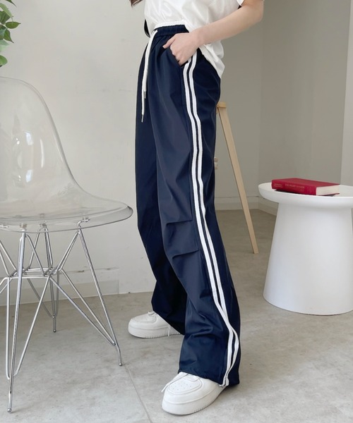 Good Riddance(グッドリダンス)の「【Good Riddance】ウエスト配色 レイヤードデザイン ラインパンツ(その他パンツ・レディース・グレー/ブルー/アイボリー/ネイビー・M/L)」の12枚目の写真